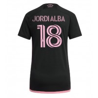 Camiseta Inter Miami Jordi Alba #18 Visitante Equipación para mujer 2023-24 manga corta